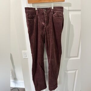 Democracy Natalie Absolution Purple Straight Leg Corduroy Pant